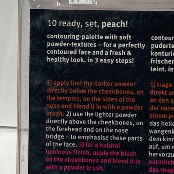 1) Essence Peach Contouring Palette Shape Your Face #10 Ready Set Peach - Picture 10 of 15